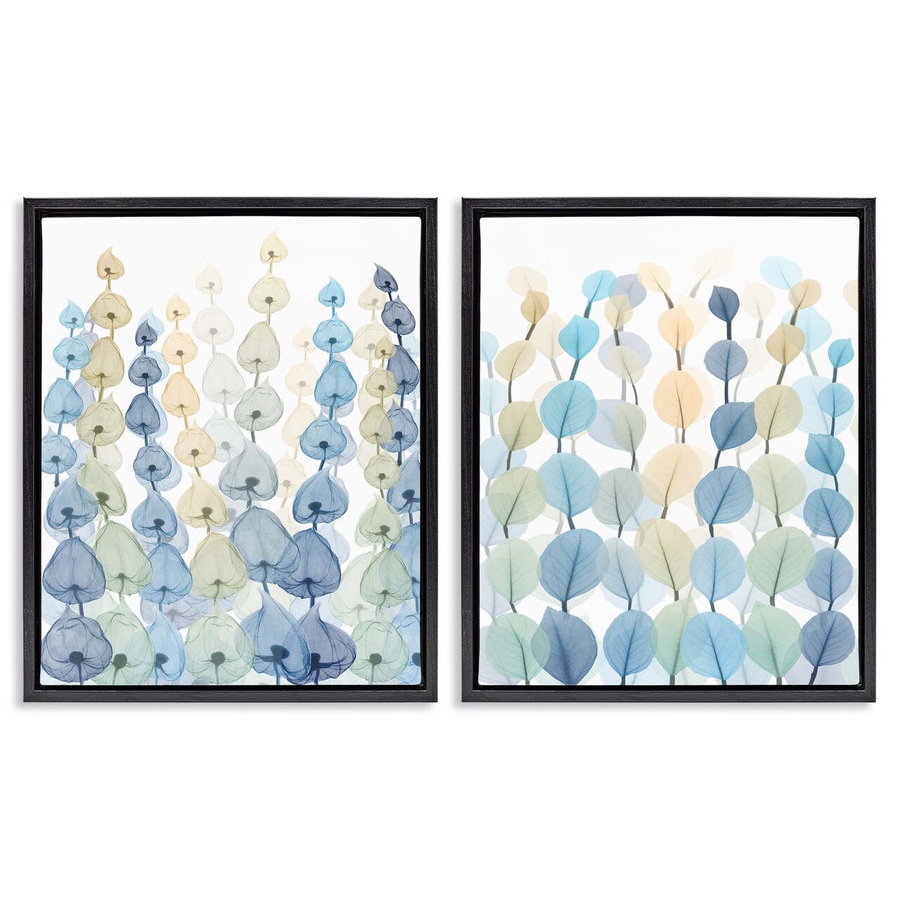 Stupell Industries Seaweed & Ocean Plants Pattern Framed Floater Canvas Wall Art